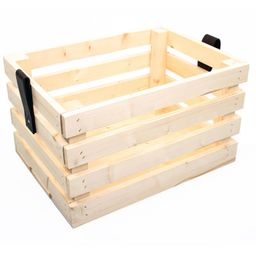 Merkloos Fietskrat blank vuren hout (8719461001687)