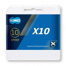 Ketting 10v 11/128 Kmc x10 114 gry (4715575897547)