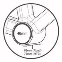 Prestine bottem bracket pressfitt bb30 68mm(46mm) (2181002664365)