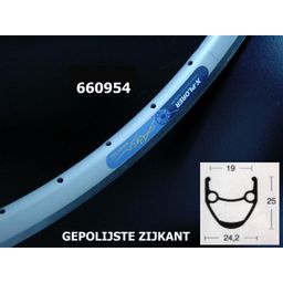 Ryde Velg 28 ry x plorer alm hyb zi 36/14 24.4mm (8715957130404)