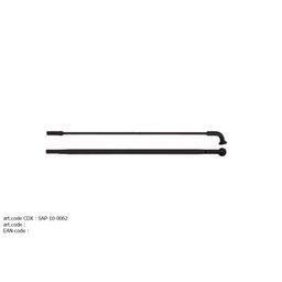 Sapim spaak 14-274 CX-Ray plat zwart met nippel (5400540013426)