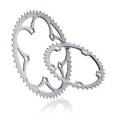 Kettingblad Alu Koers Shimano 130/52 Zilver (8056772579765)