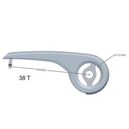 Hesling Kettingscherm hes prisma rev pvc 38t trans (8715702006015)