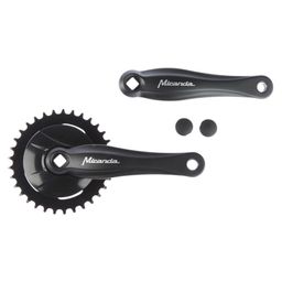Miranda crankset beta 1 3/32" + disc 33t zwart (5603895133898)