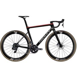 Ridley Falcn RS Shimano Ultegra DI2 2x12sp Carbon / Candy Red Met. / Silver (Glossy) M 2025 (5400928640213)