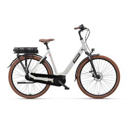 BATAVUS Altura E-Go Plus N7 Lage instap Lichtgrijs 56cm 2025 (8713568496322)