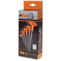 Beta 5-delig Set Haakse Stiftsleutels Met Handgreep 96t/s5p (8014230519319)