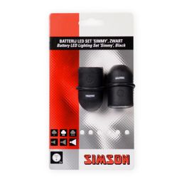 Simson verlichtingsset Simmy batterij zwart (8711646230240)