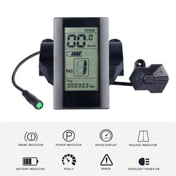 Bafang Elektrische fiets display 800s LCD display voor Bbs01 Bbs02 Ebike Conversie Kit elektrische fiets Par (2181006124100)