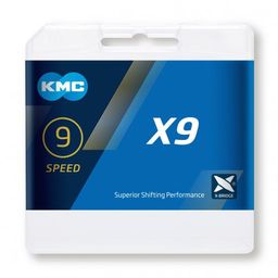 KMC ketting X9 silver/grey 114s (4715575890562)