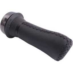 Gazelle Handvat links 100mm aero leder black draaibel (8717118042373)
