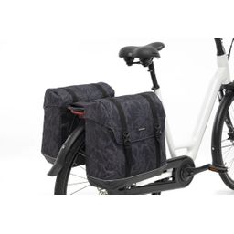 New Looxs fietstas dubbel Alba bamboo black 42L (8714827983959)