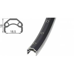 Gazelle Velg 28 inch Connect black geslepen 36gts 36x1 (8717118408636)