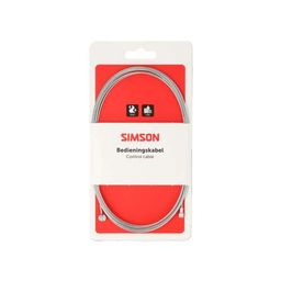 Simson rem binnenkabel rvs 2.35m 2 nippels ton/pee (8711646935459)