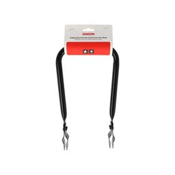 Simson rugleuning smal zwart met kussen (8711646935657)