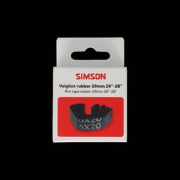 Simson velglint 26/28 rubber 20 mm (8711646935077)