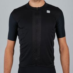 Sportful Men Strike Short Sleeve - Black White - Small (8050949054062)