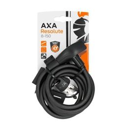 Slot Axa kabel resolute 150x8 m/houder zw (8713249275437)