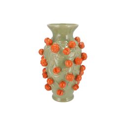 Vaas steen M - H38 W24 - Pistache green- Manderin (8720872541785)
