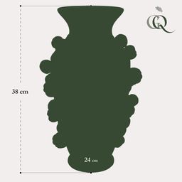 Vaas steen M - H38 W24 - Pistache green- Manderin (8720872541785)