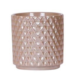 Kolibri Home | Diamond pearl sierpot - Sand - Ø9cm (8785279223238)
