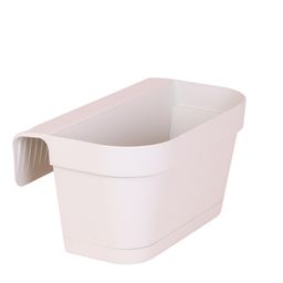 Addenda® Kolibri Home | Kunststof balkonbak wit met ophangsysteem - 36 cm breed (8785279220176)