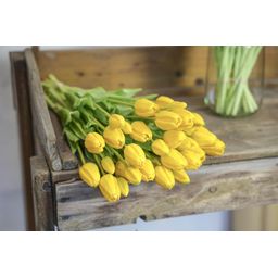Tulpen boeket Geel - 10 stuks - 'Real Touch' Kunst tulpen - 42 cm (yellow) (8720872023847)