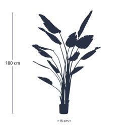 Strelitzia nicolai - 180 cm - In zwarte pot - Kunstplant (8714344333350)