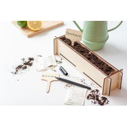 Kruidenpost - Peterseliezaadjes en bieslookzaadjes, incl. houten kweekbakje (8721042064004)