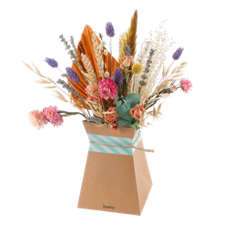 Droogbloemenboeket Pastel, incl. vouwvaas (8721042064615)