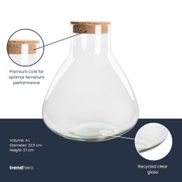 Terrarium fles met kurk - Sammie - Ø 22,5 cm ↑ 27 cm (8720872021218)