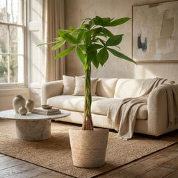 Pachira Aquatica met Zeegras mand naturel (8721042063267)