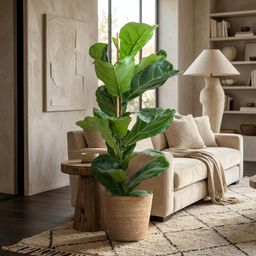 Ficus Lyrata met Mand Zeegras naturel (8721042063342)