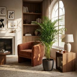 Areca Palm (Dypsis) mit Potter Grijs (8721042063090)