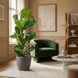 Ficus Lyrata met Potter pot grijs (8721042063366)