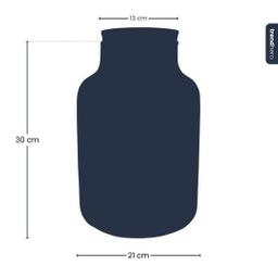 Terrarium fles met verlichting - Milky - Ø 21 cm ↑ 30 cm (8720872024943)