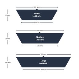 Led kurk L - Kurk met verlichting - LED lamp voor terrarium - 13,2 x 11,9 x 3,5 cm (8720872022789)