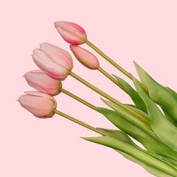 Vaas Aardbeien meisje + 10x real touch Tulp Pink (8720872023809)
