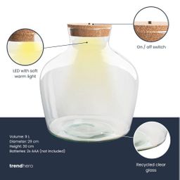 Terrarium fles met verlichting - Fat Joe - Ø 29 cm ↑ 30 cm (8720872023601)