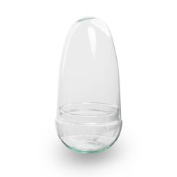 Terrarium bolglas tweedelig - Egg - Ø 12 cm ↑ 25 cm (8720872021386)