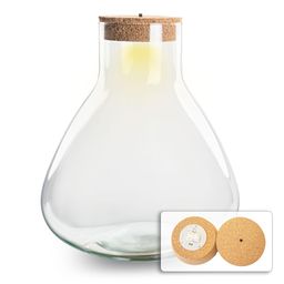 Terrarium fles met verlichting - Sam XL - Ø 30 cm ↑ 32 cm (8720872023625)