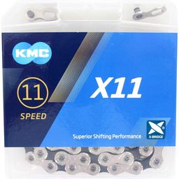 KMC ketting X11 silver/black 118s (4715575890302)
