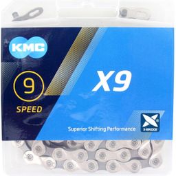 KMC ketting X9 silver/grey 114s (4715575890562)