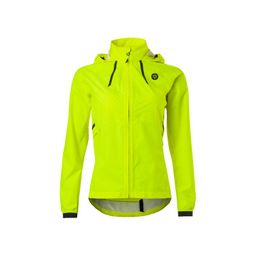 Agu compact rain jacket commuter women hi-vis neon