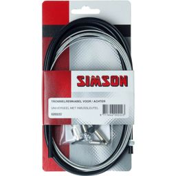 Simson Trommelremkabelset universeel zwart is (8711646202223)