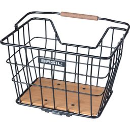 Basil mand Nordland MIK 23L zwart / bruin 40x32x30 (8715019112829)