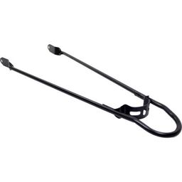 Merkloos spatbordstang achter bumper 28 pad bev 6mm mat zwa (8716637018623)