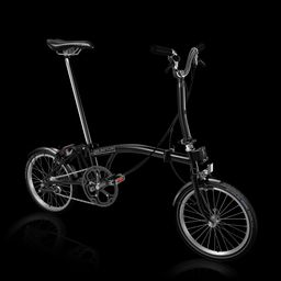 Brompton C-Line Mid Urban (M2L) Ext Wide, Black