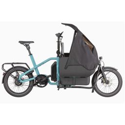 Riese & Müller Testbike Carrie Vario Flexbox-Kinderzitje-545Wh, Aqua