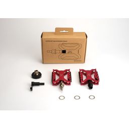 Brompton Superlight Quick Release Pedals, Red (5053099268948)